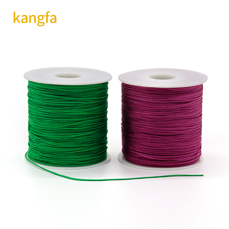 Singal or Rainbow Color 0.8mm Nylon Cord for DIY Jewelry Accessories Directly Supply