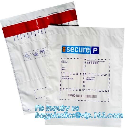 Document safe tamper proof bank deposit bag, Steb Plastic Money Pe Bank Deposit Coin Security Pouch Bags With Seal For C