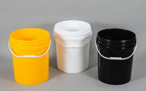 China Industrial Grade Plastic Five Gallon Buckets Diameter 11.5 Inches Height 15.5 Inches on sale