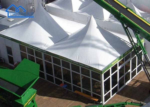 High Quality Aluminum Windproof Fireproof Outdoor High Peak Glass Wall Pagoda