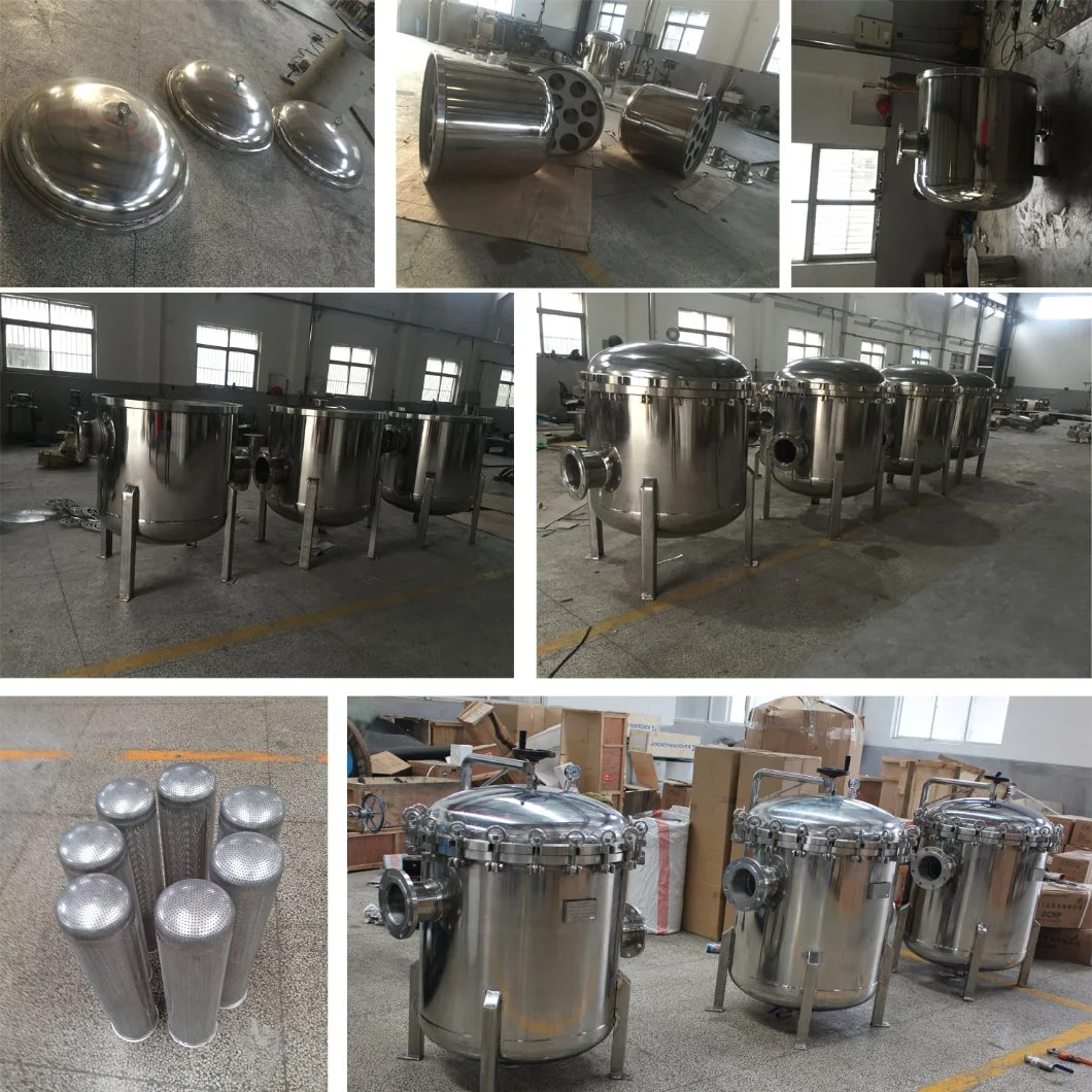 Stainless Steel Multi Bag Filter Housing 2P2S for Long-Lasting Wastewater Filtration