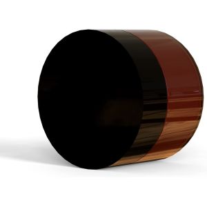 Amber Plastic Jars With Lids And Labels, 12 Pack Empty Brown Cosmetic Containers