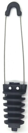 FTTH Optical Fiber Tension Clamp 02 PA6 Stainless Steel Wire Anchor Clamp for Overhead