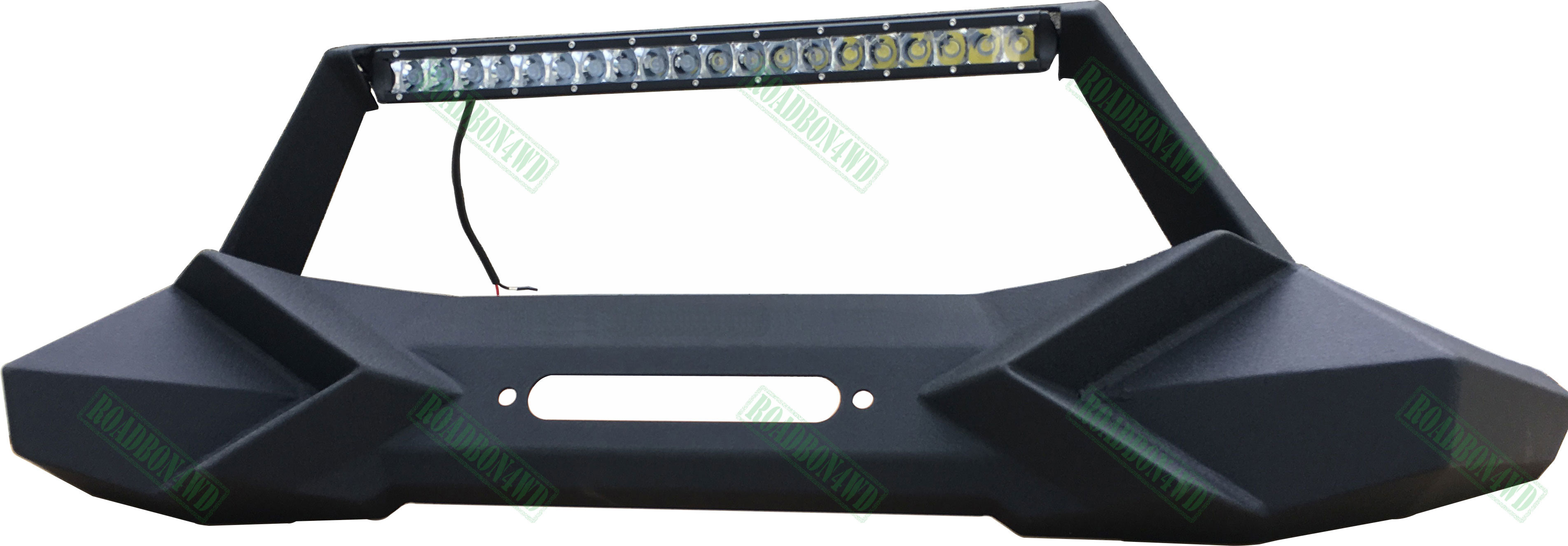 X Front Bumper for Jeep JK Black Steel Recovery Bull Bar Winch Bumper for JK Wrangler 07 Onwards