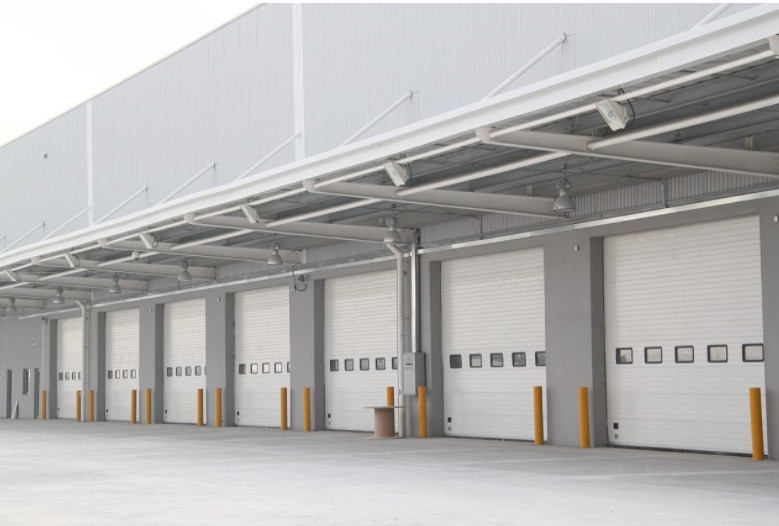 Sandwich Steel Panel Sectional Overhead Sliding Doors Color Coated With PU Inside