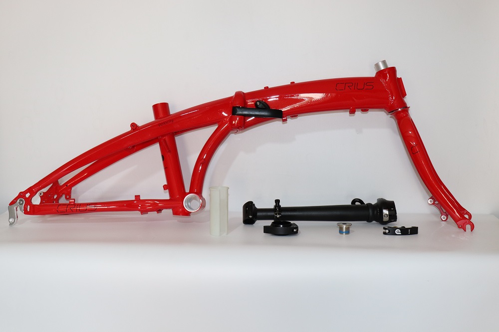 2900g Crius Ultralight Aluminum Alloy Bicycle Frame with V Brake and D Brake Velocity