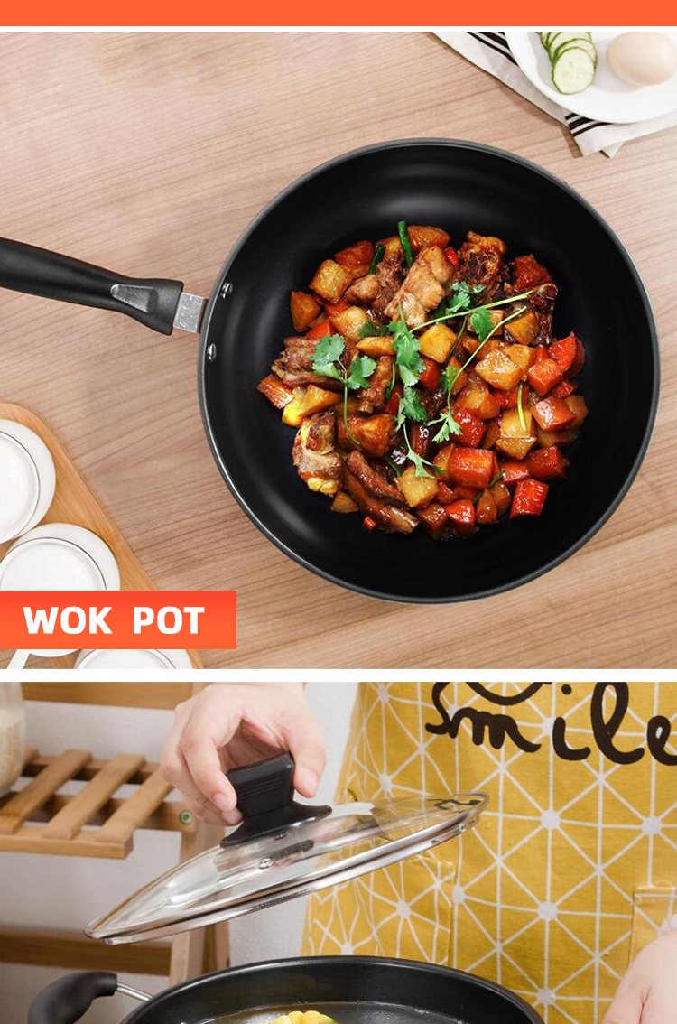 Customized Logo Cast Iron Cookware Set 3 Piece Non Stick With Plastic Handle