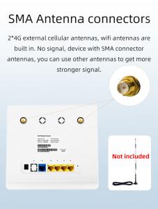  Unlocked 4G LTE Modem Router With Dual SIM Card Slot Detachable Cellular Antennas Manufactures