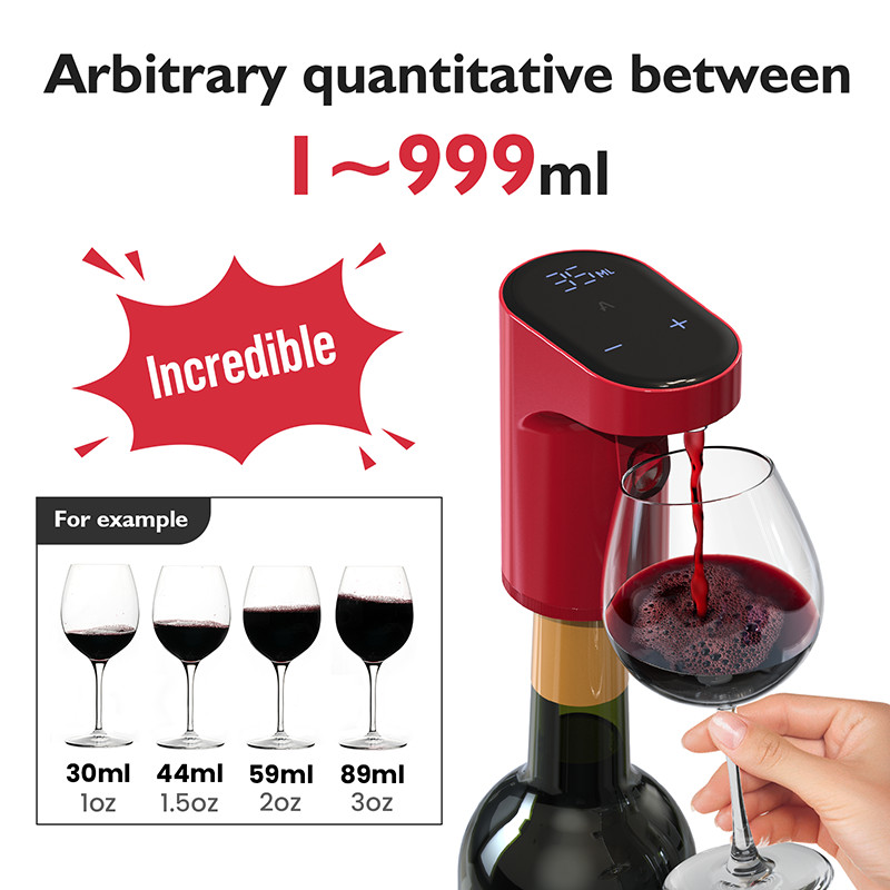 WP-007 automatic wine dispenser and aerator For Home With 1200mAh Battery Black/White/Red/Gold