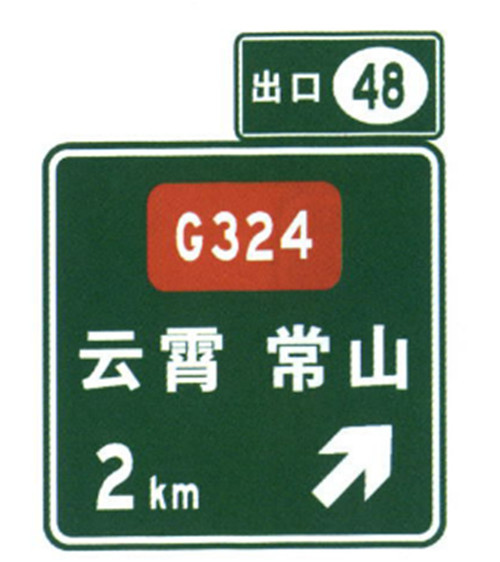Hot Sale Exit Number Sign Traffic signs Guide Road Signs On High Speed Way