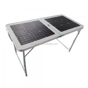 China Portable Foldable Solar Panel Table 18W Dual Usb For Camping Outdoor Picnic on sale