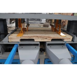 Wood Pallet Notching Machine Automatic Double Head Notcher Groove Machine