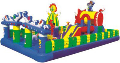 NFPA701 Indoor Inflatable Amusement Park Double Tripple Stitch