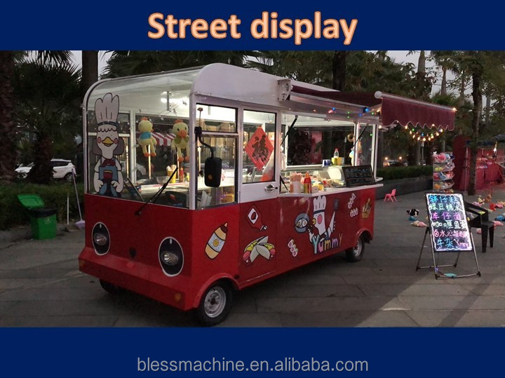 Customize Multi-function Mobile Food Cart for 2023 Fashionable Design 3200*1600*2350mm