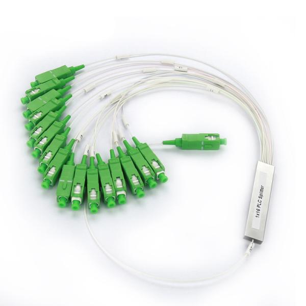 MINI Fiber Optic Coupler Splitter , SC APC 1 X 16 Single Mode Fiber Splitter For