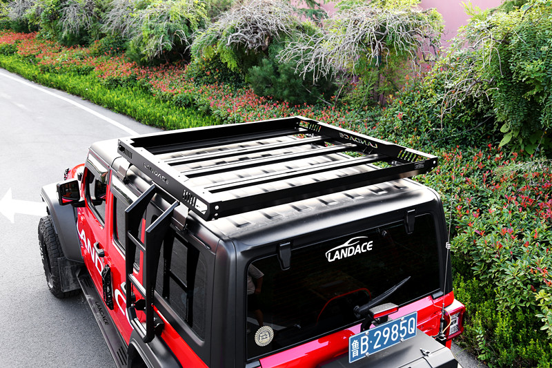 Sturdy Roof Mount Steel and Aluminum Alloy Basket for Jeep Wrangler Net Weight 37.5kg