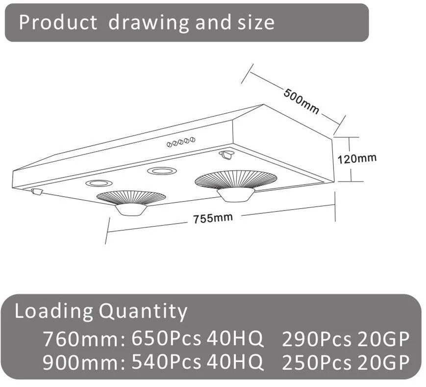 Wall Mounted Slim Kitchen Chimney Range Hood Cooking Appliances