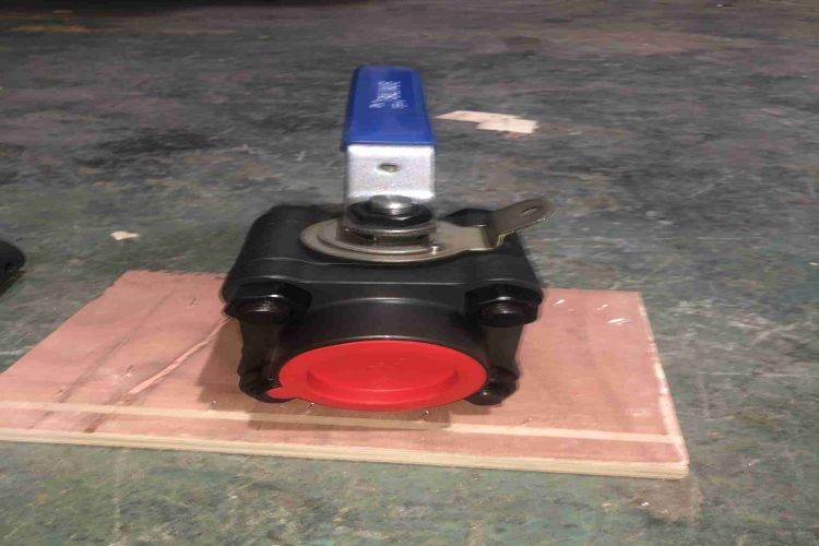 OEM ODM Stainless Steel Valves 3pc Flanged 2 Way Mounting Pad Floating Ball Valve