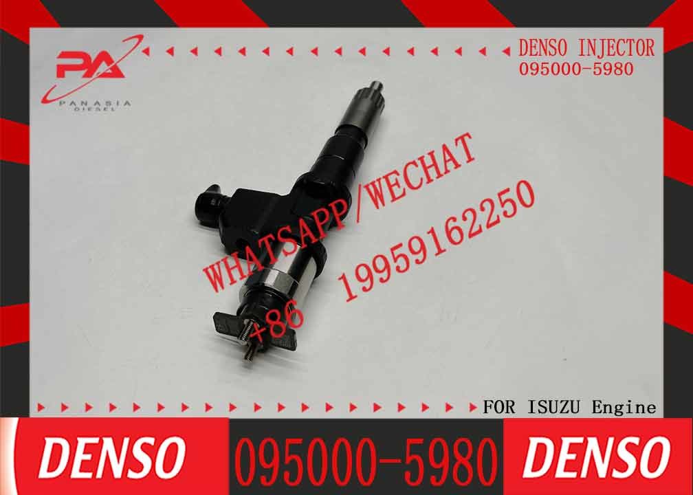 New 6pcs common rail denso diesel Fuel Injector 095000-5980 8-97603099-1 Compatible with lsuzu Engine 4HK1 6HK1