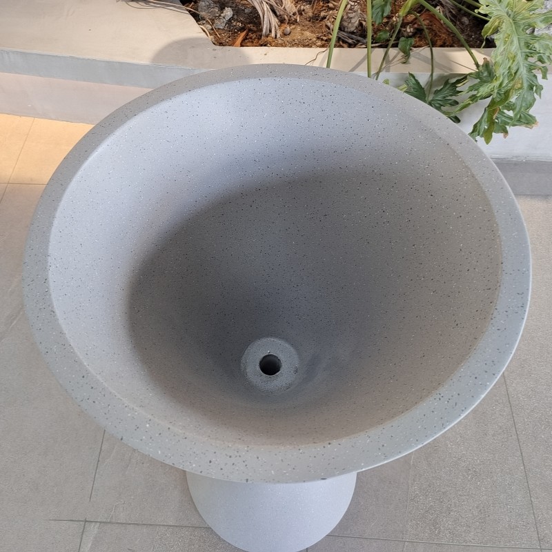 Shopping Mall Resin Fiberglass Artificial Flower Planters For Indoor Outdoor Decor