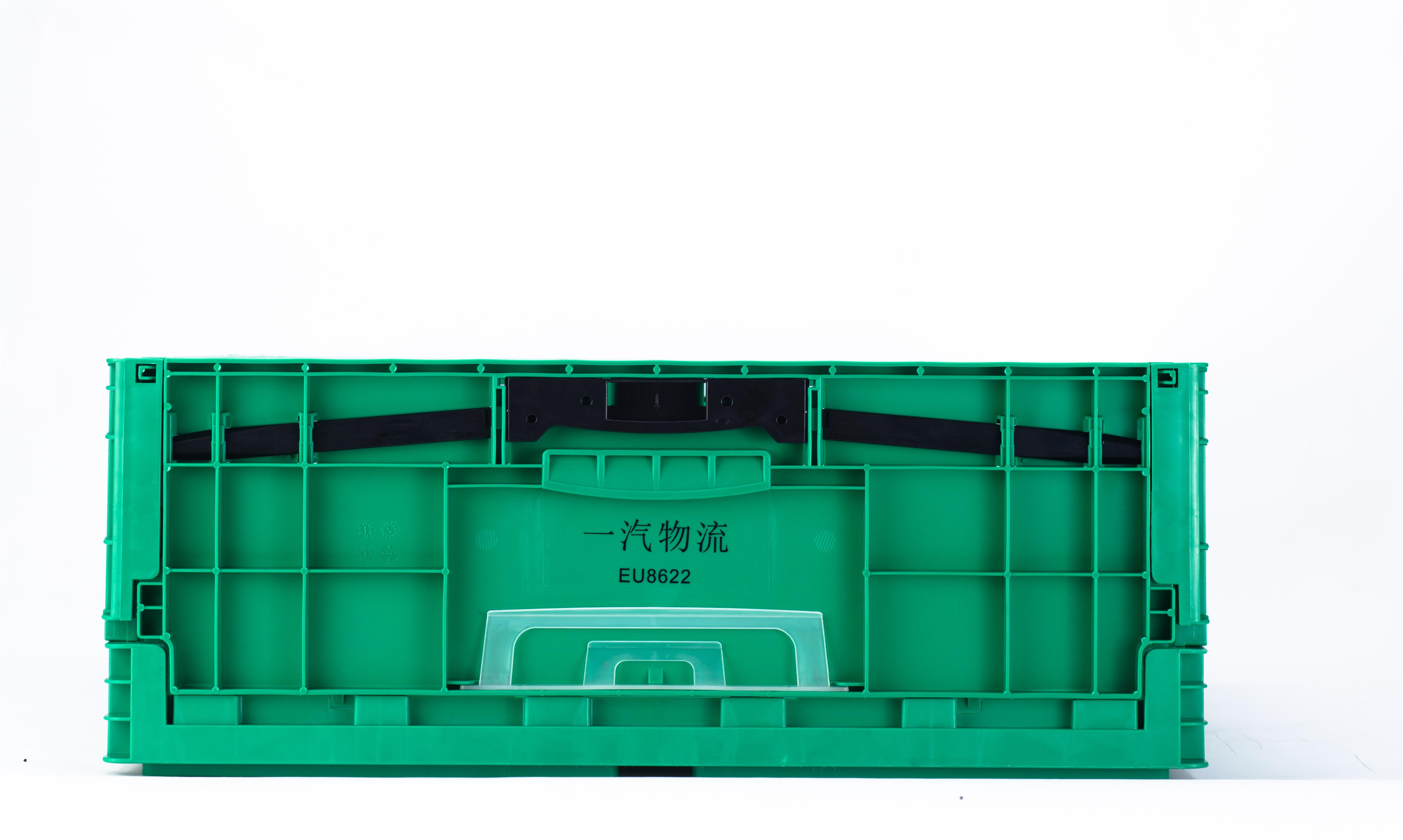 Durable PP Plastic Turnover Box Solid EU Collapsible Crate Plastic Foldable Stackable Crate