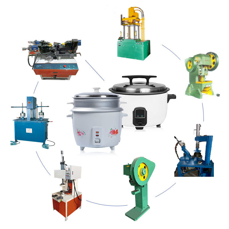 Automatic Hydraulic Cookware Production Line Machine For Rice Cooker Making