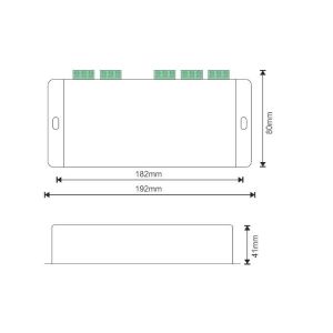 LED DMX Signal Amplifier Controller with 3 Channels Distributed Output