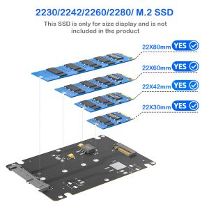 M.2 SATA to 2.5 Inch SATA III Adapter for NGFF SSD