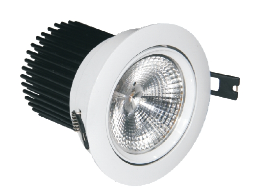 Aluminum Energy Saving COB Led Downlight , CE RoHS 15W LED Down Light Fixtures