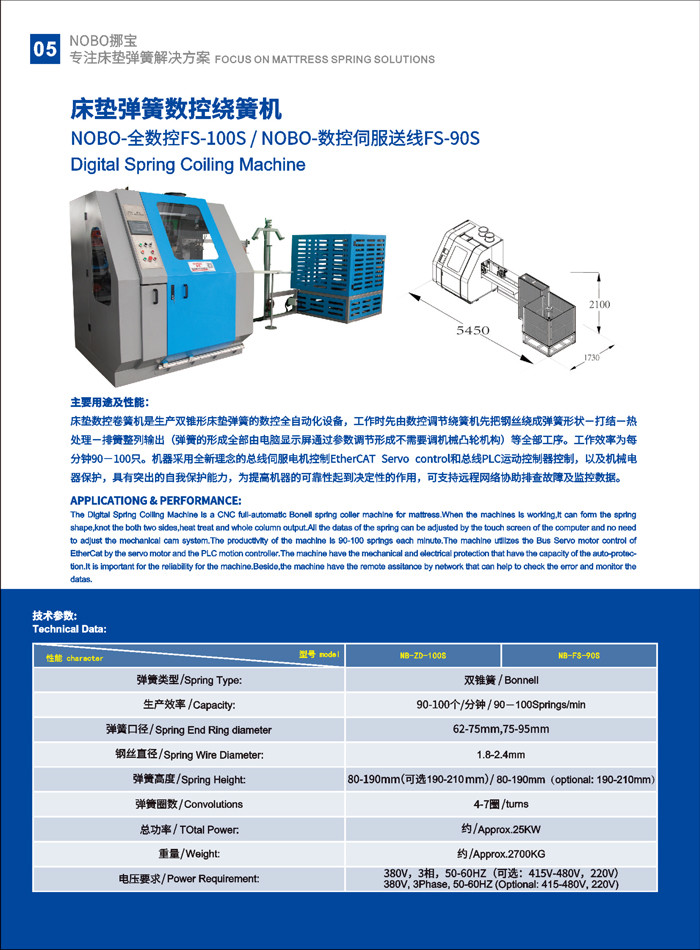 Full Digital Automatic Bonnell Spring Machine Latest Upgrade