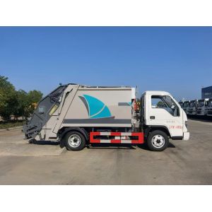 Diesel Foton 4x2 Small Garbage Compressor Tank Volume 3000L Garbage Collection