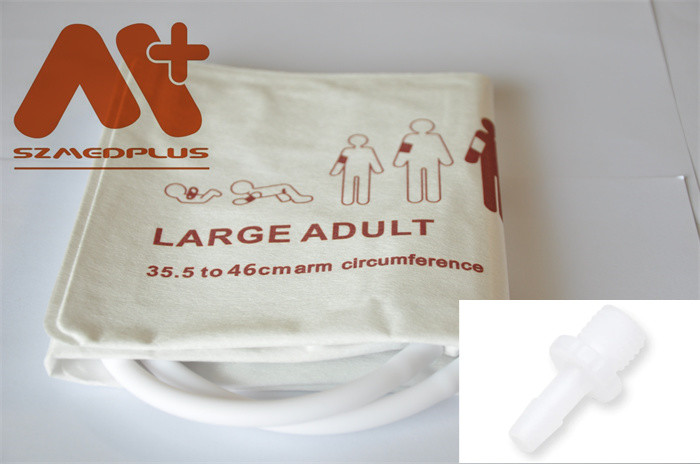 Disposable NIBP Cuff - 2504 large adult dual tube 35.5 - 46 cm