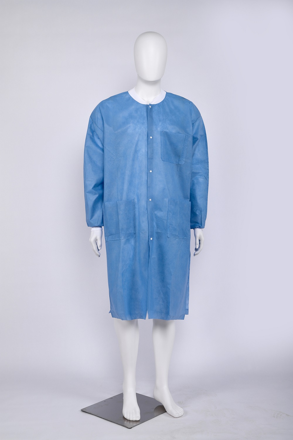 S&J Factory Price Lab Coat Waterproof Non Woven Disposable Lab Coat Hospital Nursing Disposable Gown