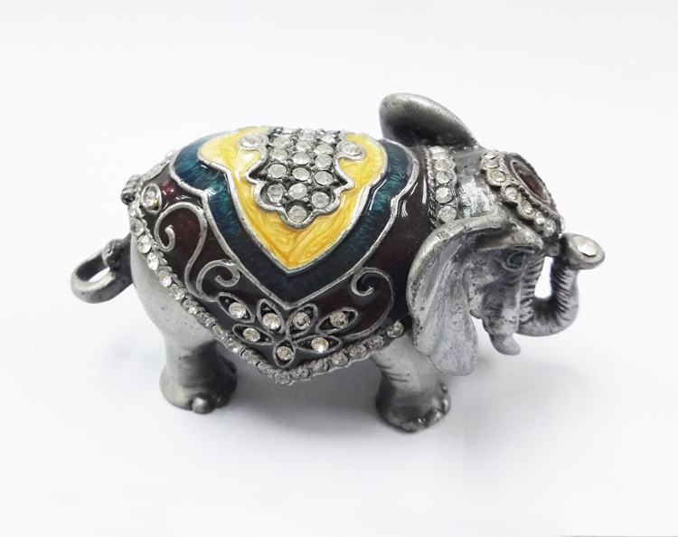 Elephant jewelry box rhinestone animal gift box for jewelry wedding gift
