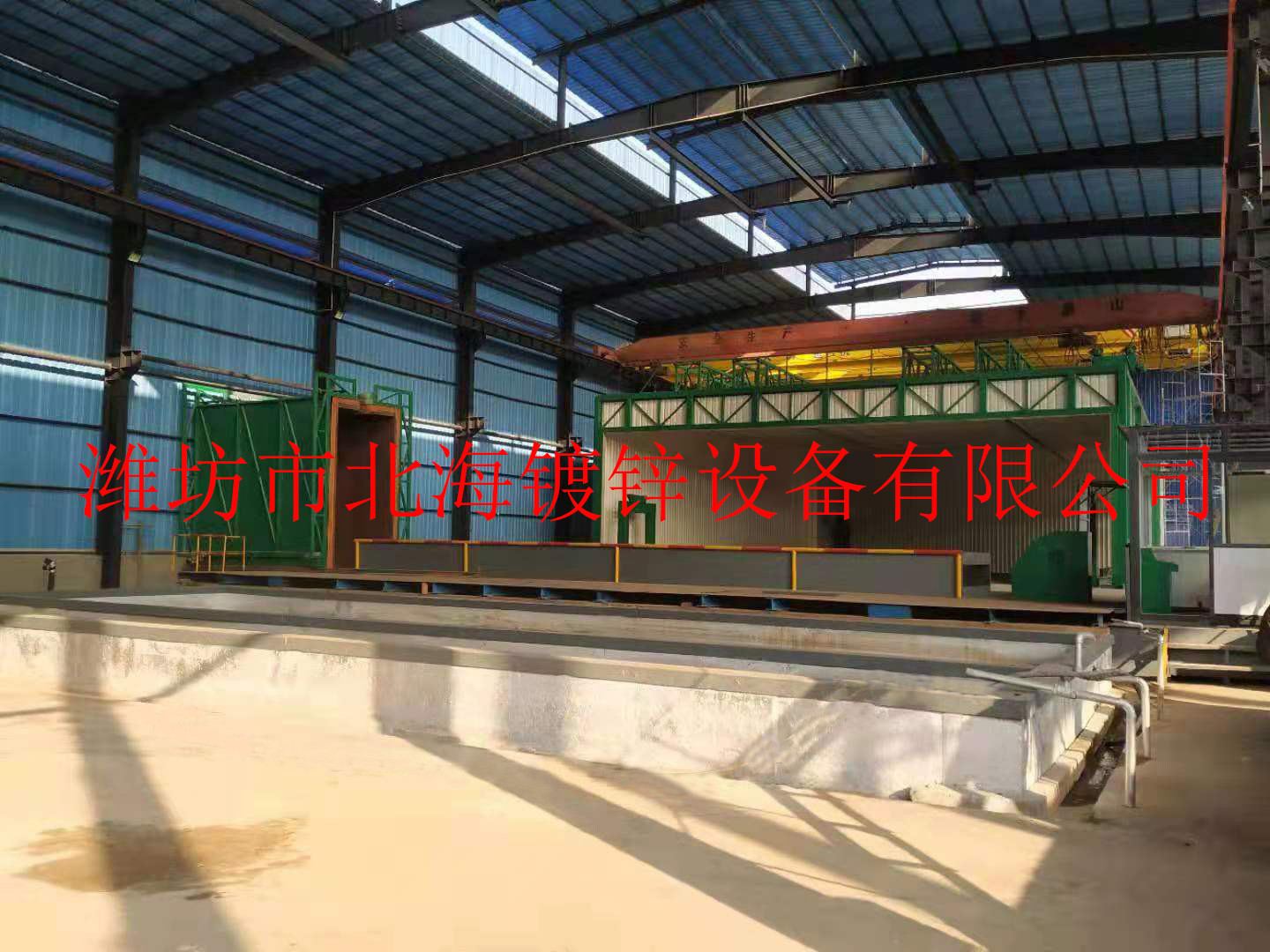 Hot Dip Galvanizing Production Line Enclosed Pickling Workshop