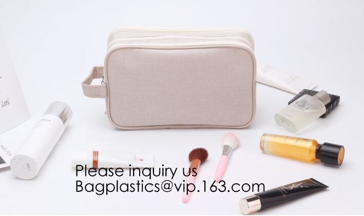 Custom Travel Organizer Cosmetic Ziiper Black Tyvek Paper Bag,Factory Price Tyvek Cosmetic Bag Custom Tyvek Paper Pouch