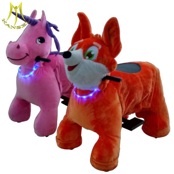 Hansel adult ride on toys made in china and zoo animal scooter for mall with