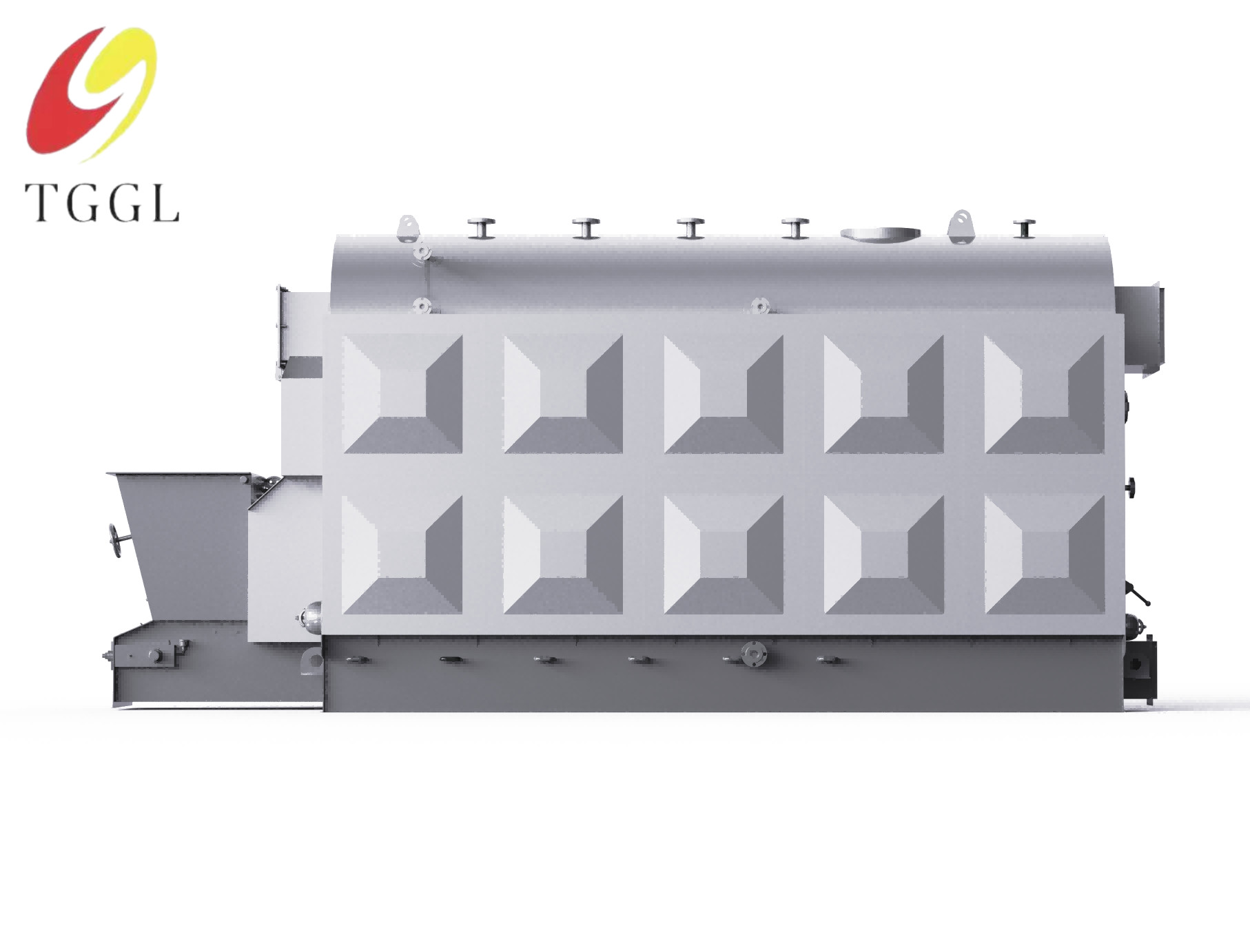 1t/h Coal Steam Boiler Chain Grate Industrial Equipment PLC Control System