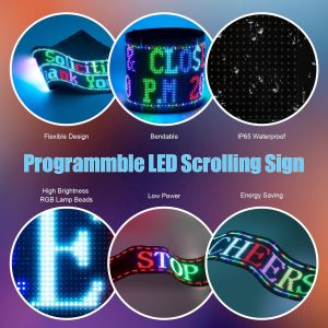 Portable Pixel RGB LED Matrix Panel Digital Message Screen for Flexible