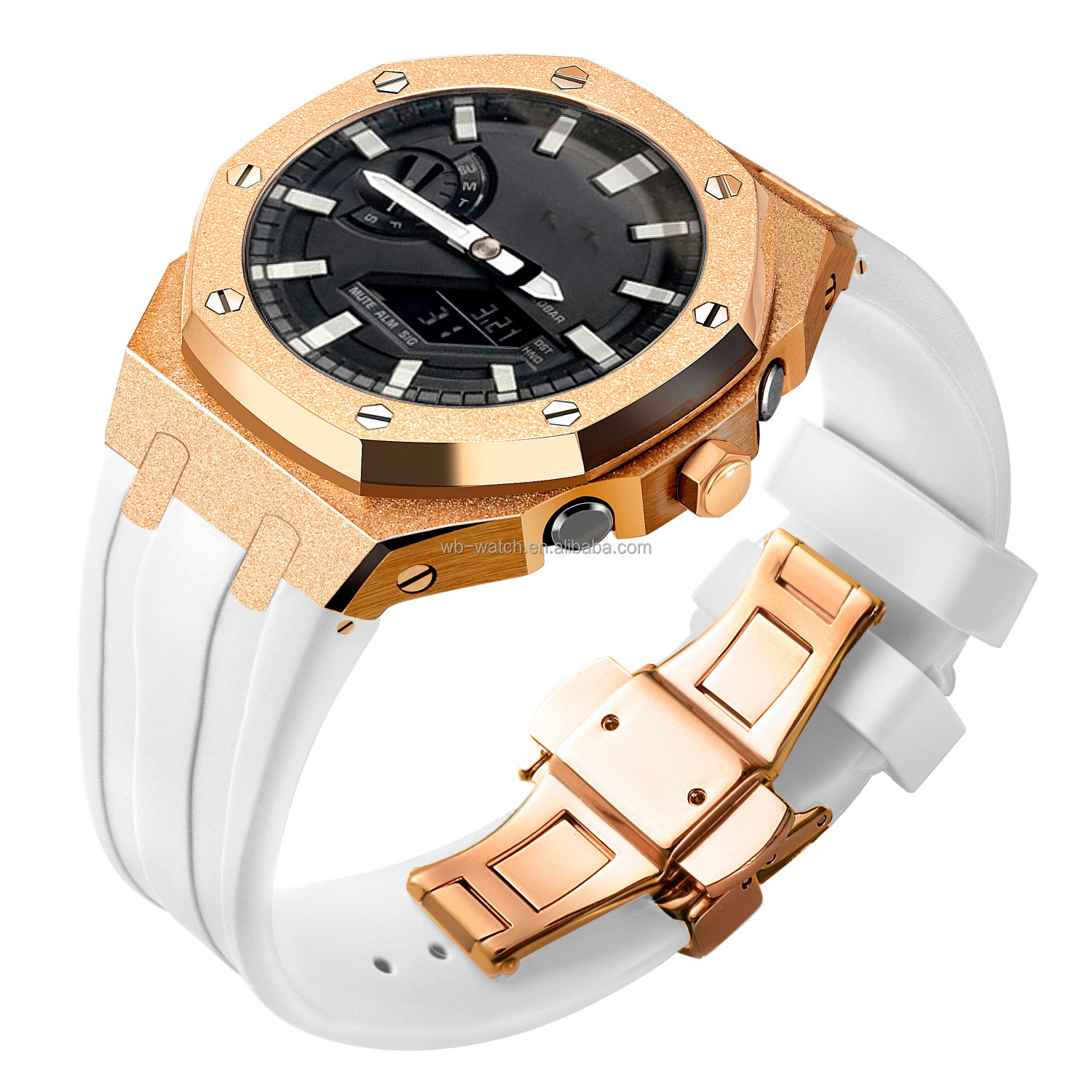 Casio Watch Modified Case Style Luxury Value Stainless Steel Band for G Shock GA2100