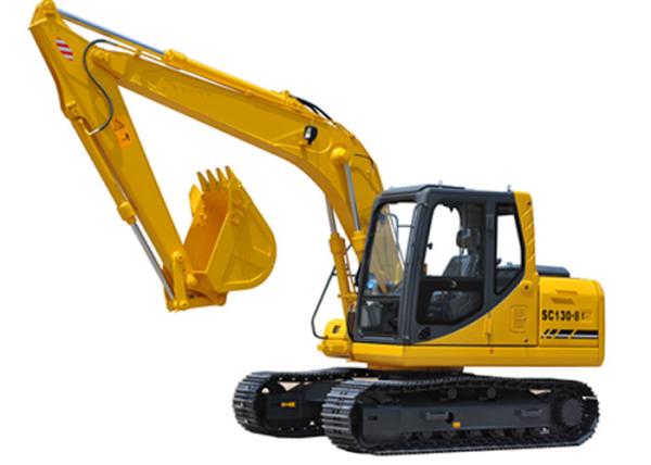 Hydraulic Heavy Equipment Excavator SC130.8 With Closed Cab 82KW Cummins Diesel