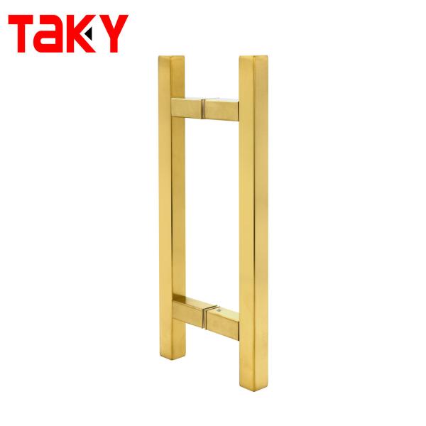 11 Inch Puxadores para Porta de Vidros Stainless Steel Brushed Gold Door Pull