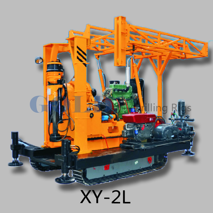 customized water well drilling rig XY-2L, compacted drill unit
