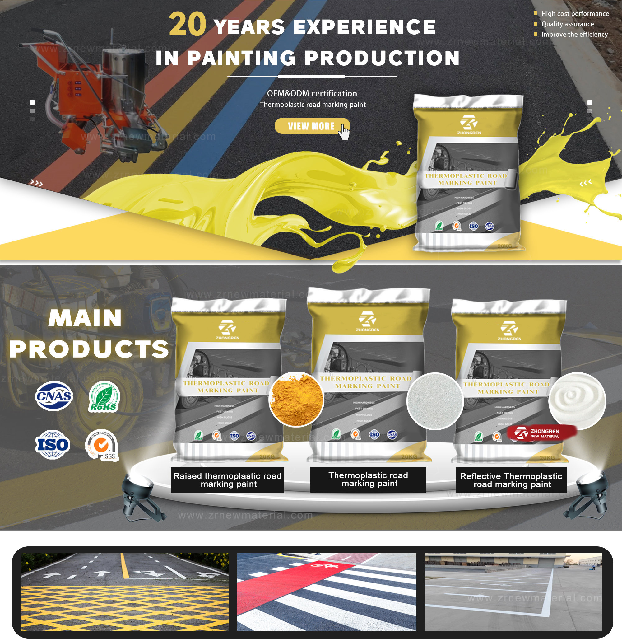 Worth Buying Road Line Cold Painting Material Normal Temperature Acrylic Road Marking Paint