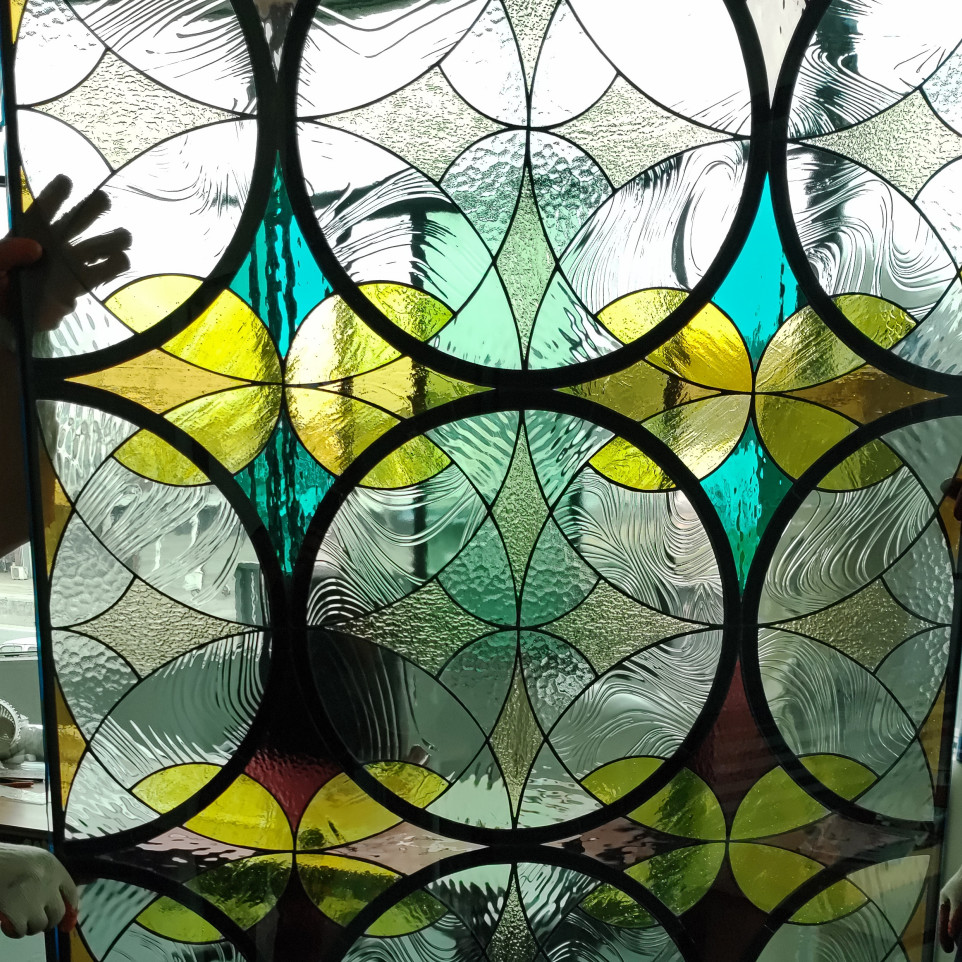 Art Mosaic Glass Stained Glass Welding Decorative Doors And Windows Tiffiny Mosaic Church Glass
