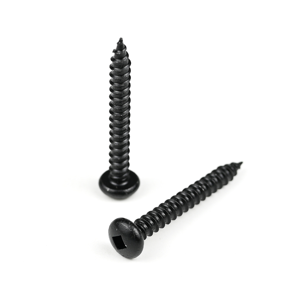 Black Ruspert Coating Stainless Steel Square Pan Head Wood Timber Screws