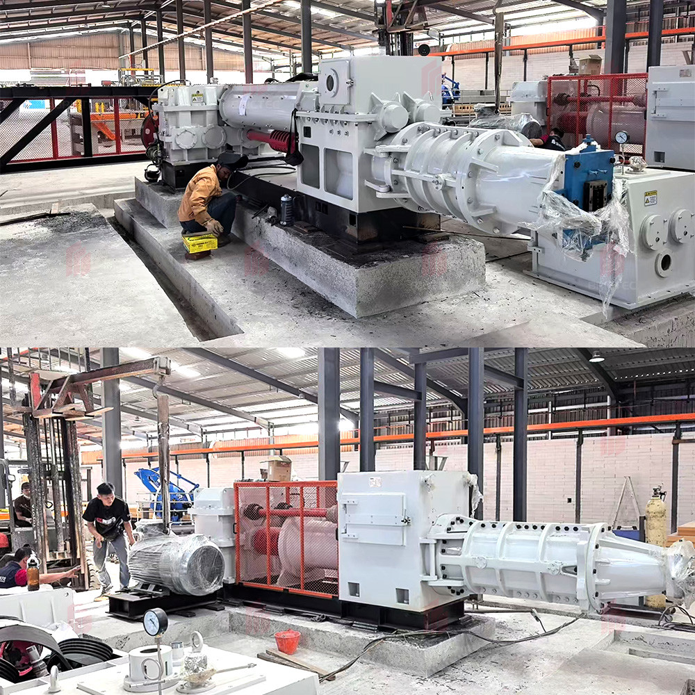 Building Process in Malaysia CBT Project Decorative Brick Making Machine Production Line with Multi-Bucket Excavator