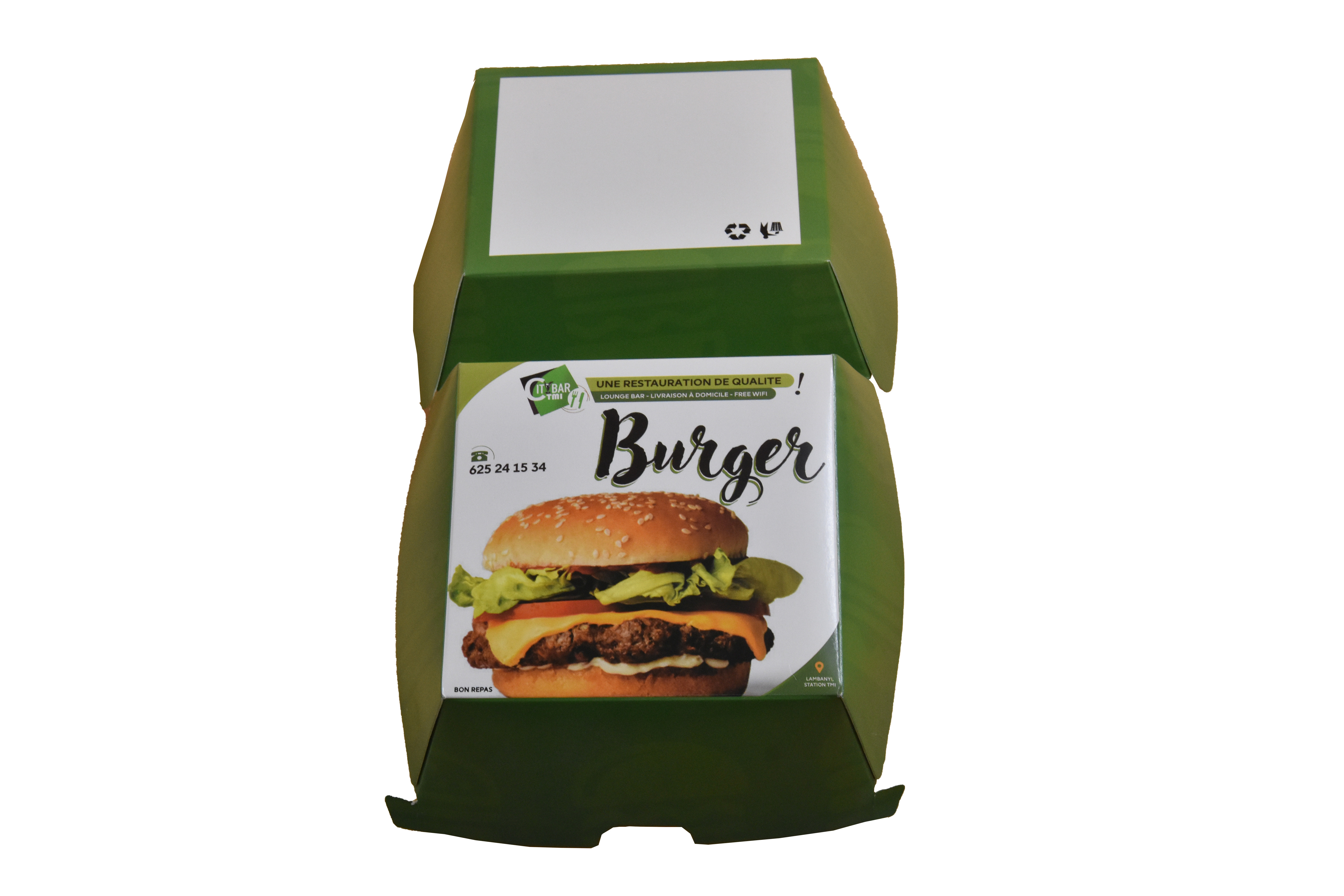 FSC One Piece Corrugated Mailer Boxes Party Mini Burger Boxes