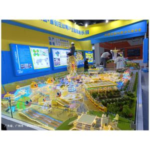 1:150 Amusement Park Models LED Lighting Model Theme Park Customized
