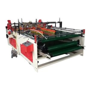 Corrugated Carton Box Folder Gluer with accuracy Semi-auto Carton Making Machine